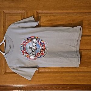 Wrestlemania 2015 sz. S t shirt WWE around the world